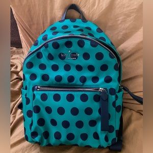 Kate spade polka dot backpack purse